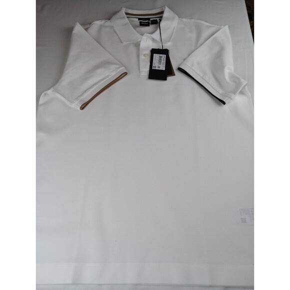 Hugo Boss Other - Hugo Boss Black Label Men's White Parlay 211 Tipped Short Sleeve Polo Shirt Sz L